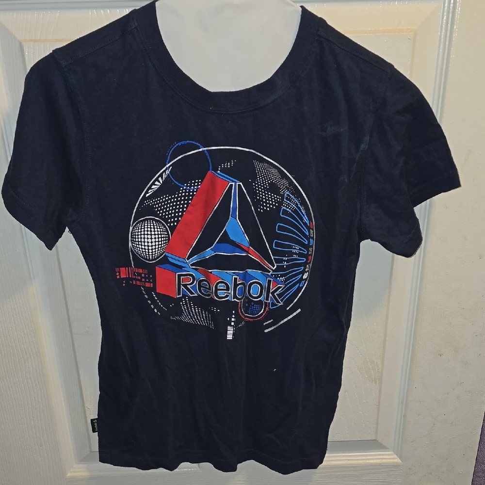 Reebok Kids Black and Red Graphic Tee